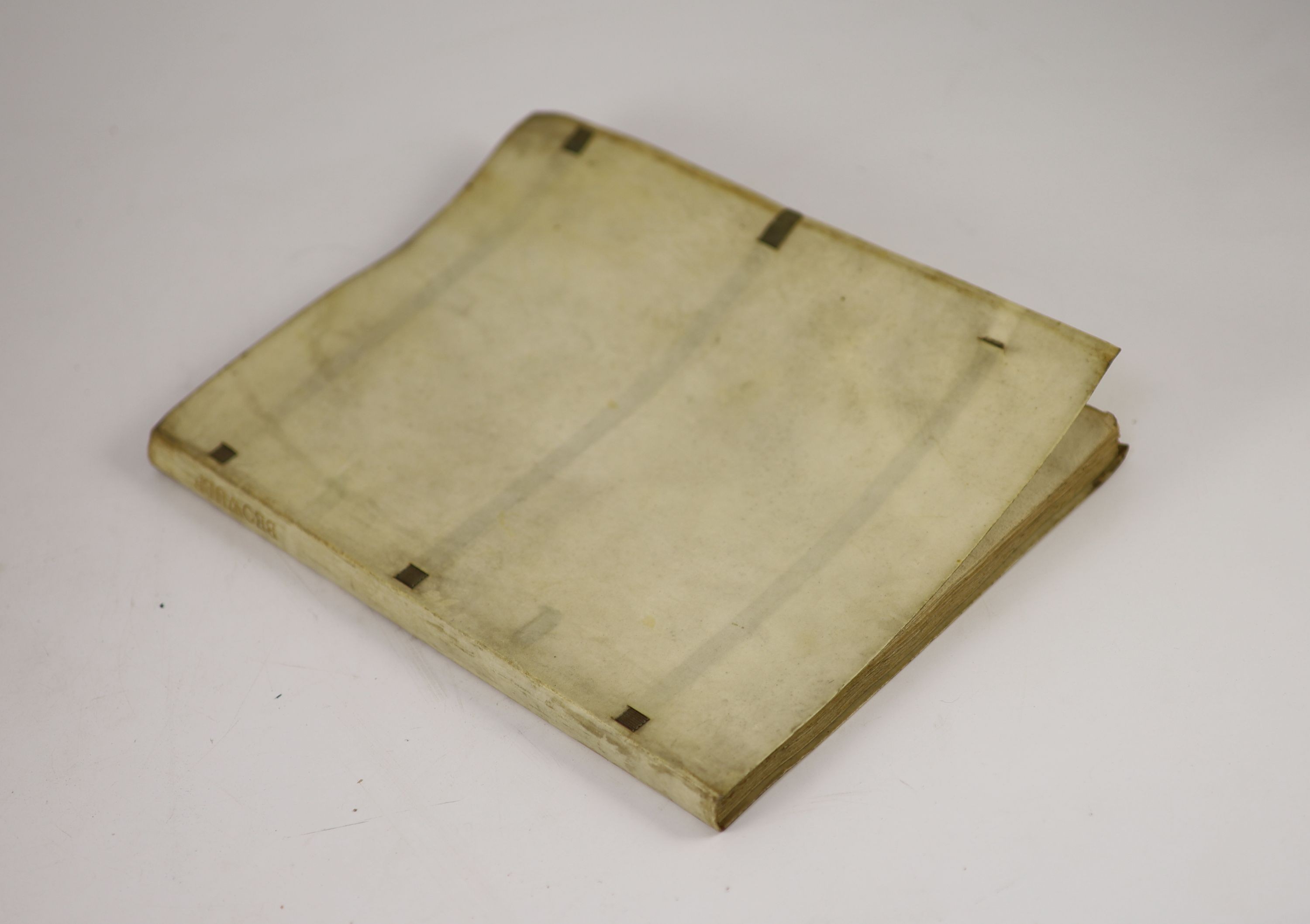 KELMSCOTT PRESS - Morris, William and Wyatt, A.J (translators) - The Tale of Beowulf, 4to, original limp vellum, one of 300 copies on Perch paper, from an edition of 308